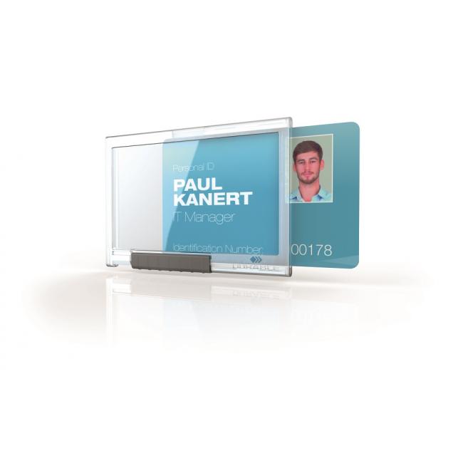 [DU892219] Pouzdro na 1 kartu DURABLE PUSHBOX MONO 10ks