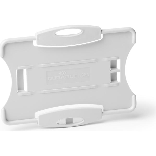 [DU898810] Visačka na plastovou kartu otevřená DURABLE ECO šedá 87x54mm 10ks