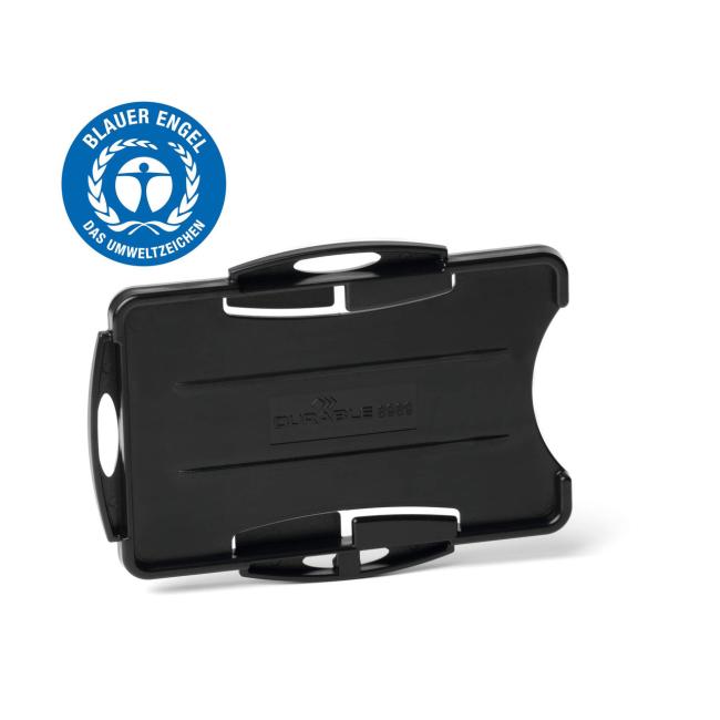 Visačka na 2 plastové karty otevřená DURABLE ECO černá 87x54mm 10ks