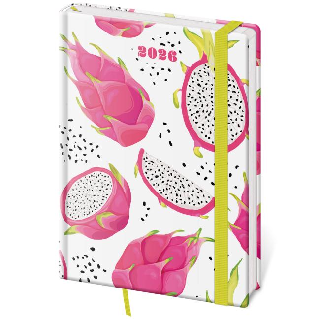 [DV423-21] Vario týdenní diář A5 14,3x20,5 cm s gumičkou Pitaya 2026