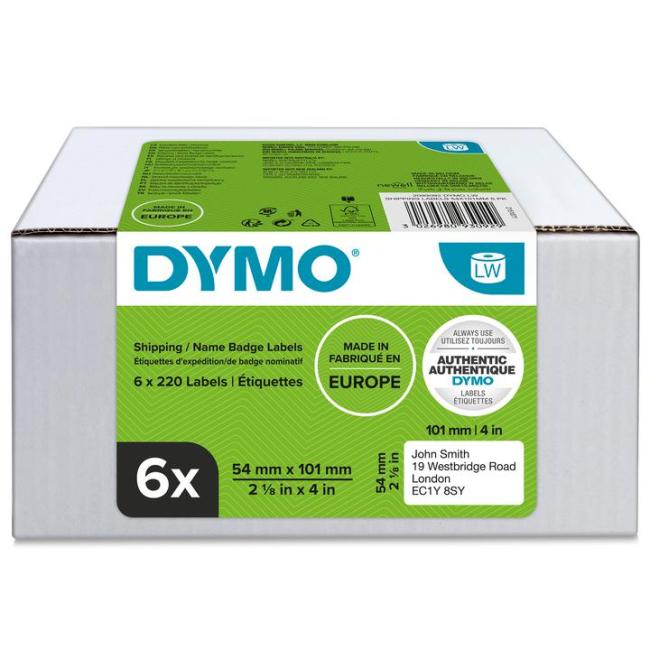 [DY093092] Samolepící etikety Dymo LW 101x54mm jmenovky balíky bílé 1320ks