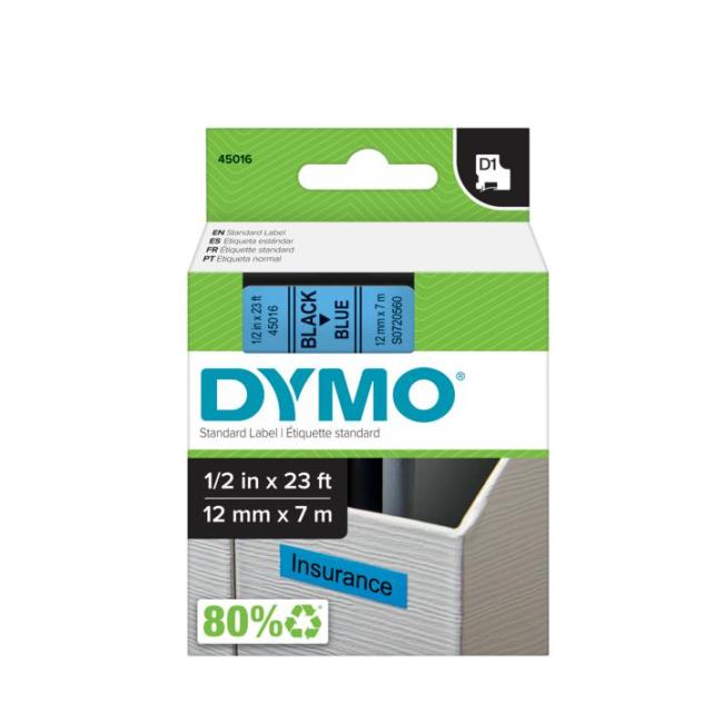 [DY720560] Samolepící páska Dymo D1 12 mm modrá/černá