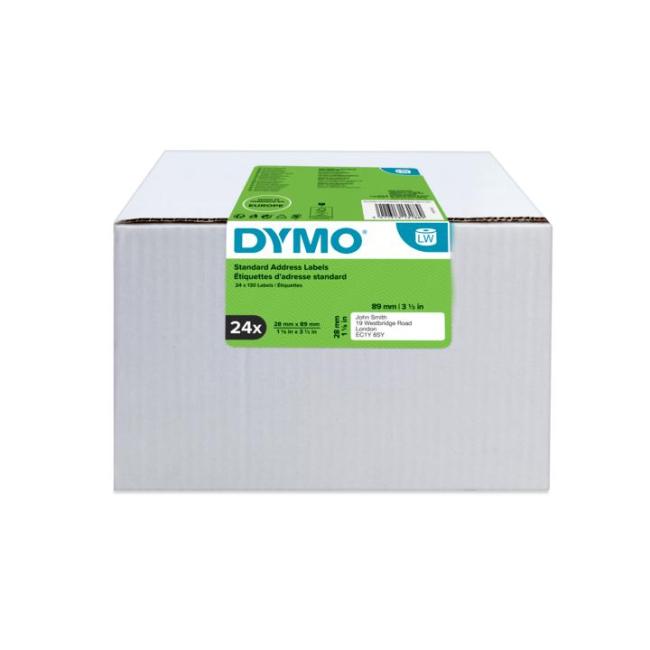 [DY722360] Samolepící etikety Dymo LW 89x28mm adresní bílé 3120ks