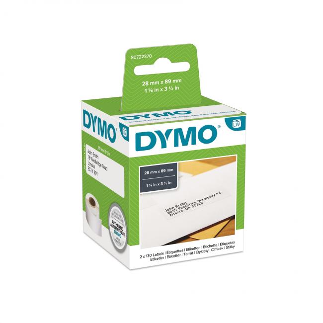 [DY722370] Samolepící etikety Dymo LW 89x28mm adresní bílé 260ks