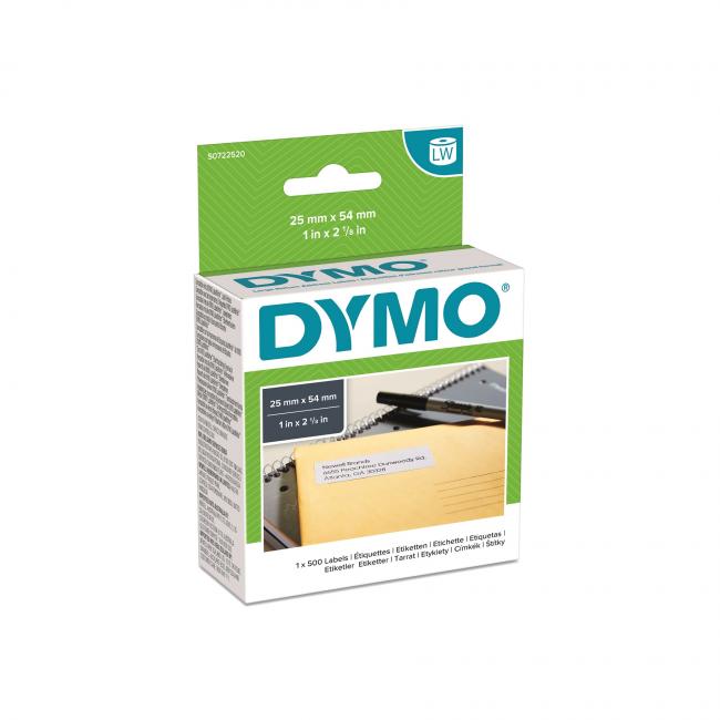 [DY722520] Samolepící etikety Dymo LW 54x25mm zpáteční adresy bílé