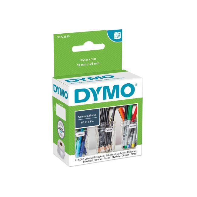 [DY722530] Samolepící etikety Dymo LW 25x13mm víceúčelové bílé