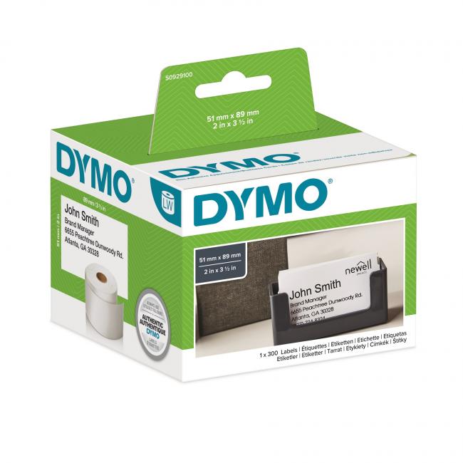[DY929100] Samolepící etikety Dymo LW 89x51 mm jmenovky bez lepidla bílé
