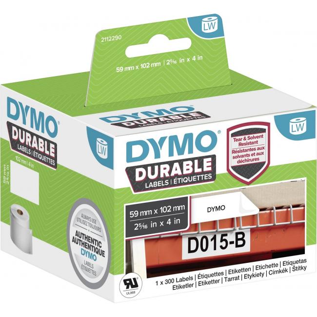 [DY933088] Samolepící etikety Dymo LW 102x59mm polypropylenové s ochrannou vrstvou bílé