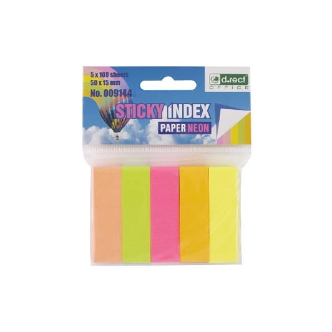 Indexové záložky 15x50mm papírové