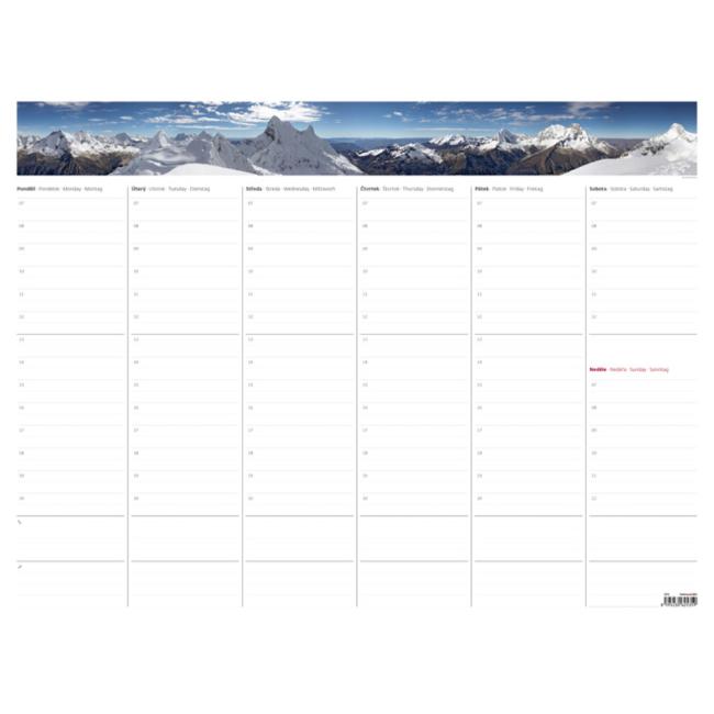 [EC029000] Týdenní plánovací mapa A2+ černá lišta