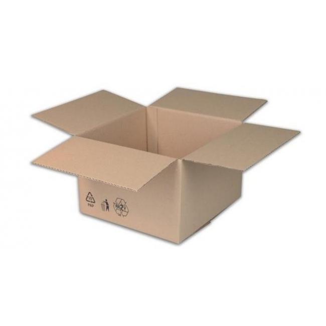 Krabice s klopou + recyklační znaky 300x200x150 mm