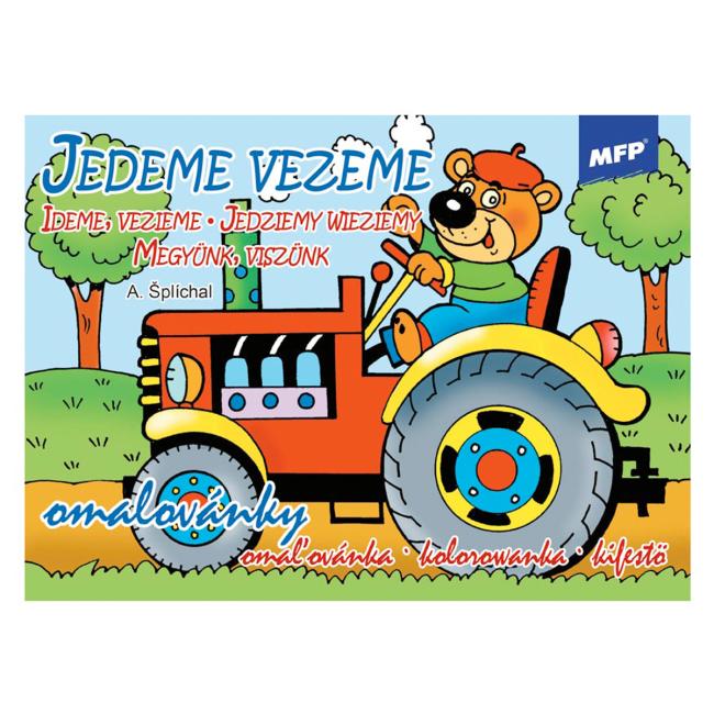 Omalovánka A5 Jedeme, vezeme