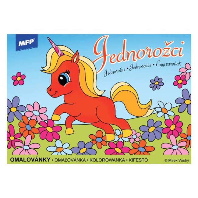 Omalovánka A5 Jednorožci