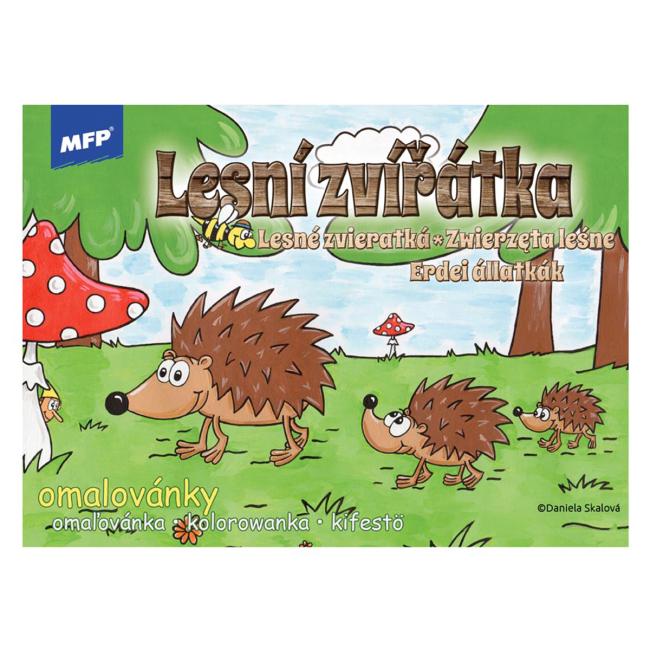 Omalovánka A5 Lesní zvířátka