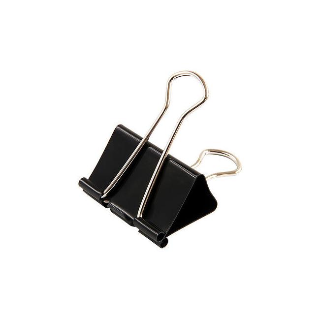[EC411905] Klipy na dokumenty Office Products 41mm černé