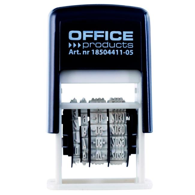 Razítko Office products Datumovka samobarvící, měsíc číslem, černá