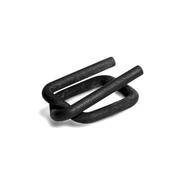 Vázací spona pro polyest.pásku PES šířka 16mm, drátěná fosfátová/1000ks/