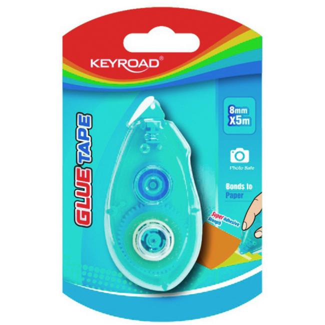 Lepicí roller KEYROAD Super lepící síla, oboustranný, blistr