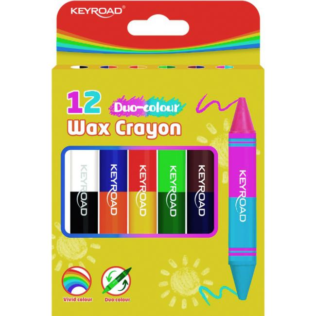 [EC972803] Voskovky KEYROAD Duo, 6 ks/12 barev