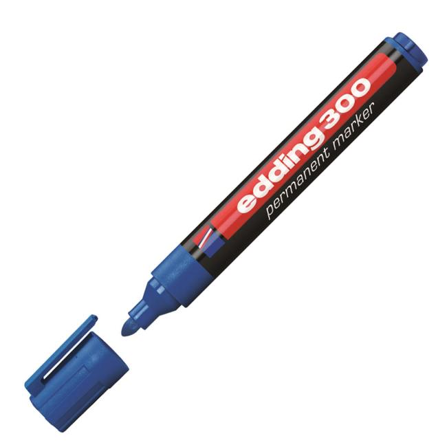 Permanentní popisovač edding 300 modrý