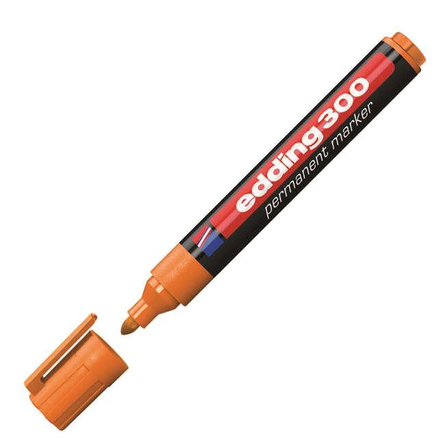 Permanentní popisovač edding 300 oranžový