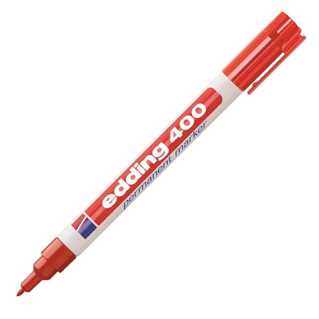 Permanentní popisovač edding 400 červený