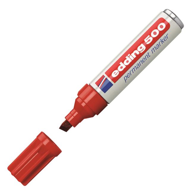 [ED050002] Permanentní popisovač edding 500 červený