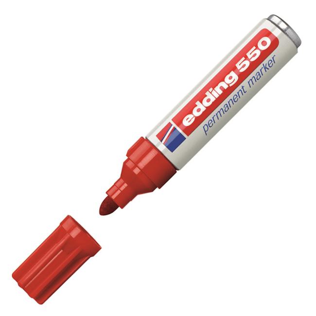 [ED055002] Permanentní popisovač edding 550 červený