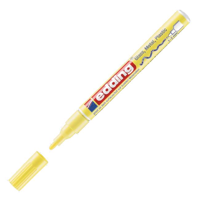 Lakový popisovač edding 751 pastelový žlutý