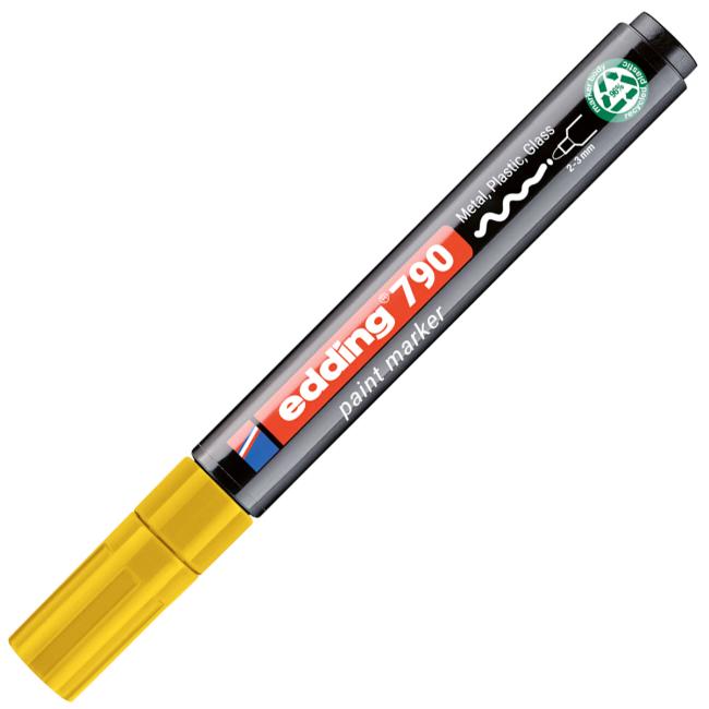 Lakový popisovač edding 790 žlutý