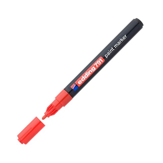 Lakový popisovač edding 791 červený