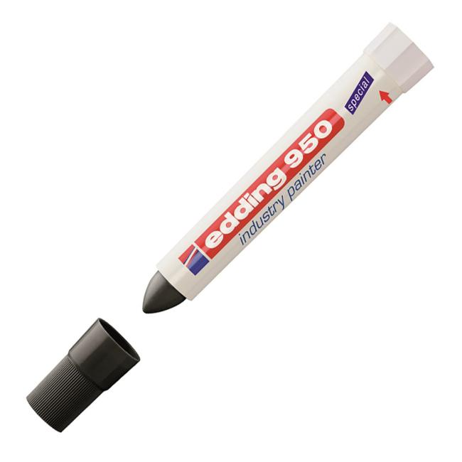 [ED095001] Průmyslový voskový popisovač edding 950 černý