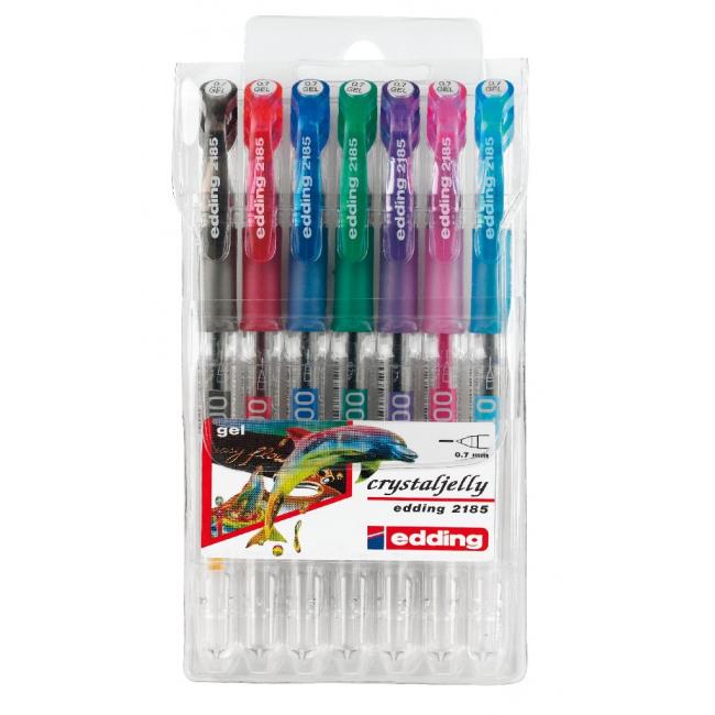 Sada gelových rollerů edding 2185/7S standardní barvy