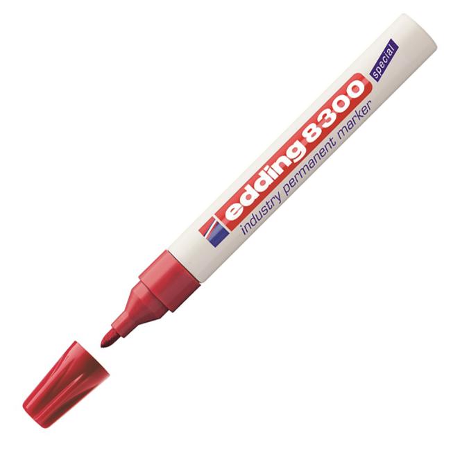 [ED830002] Průmyslový permanentní popisovač edding 8300 červený