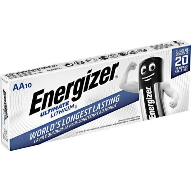 [EN000997] Baterie Energizer Ultimate Lithium L91/AA DP10 lithiová tužková 10 ks