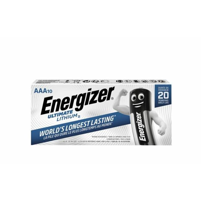 Baterie Energizer Ultimate Lithium AAA lithiová mikrotužková 10 ks