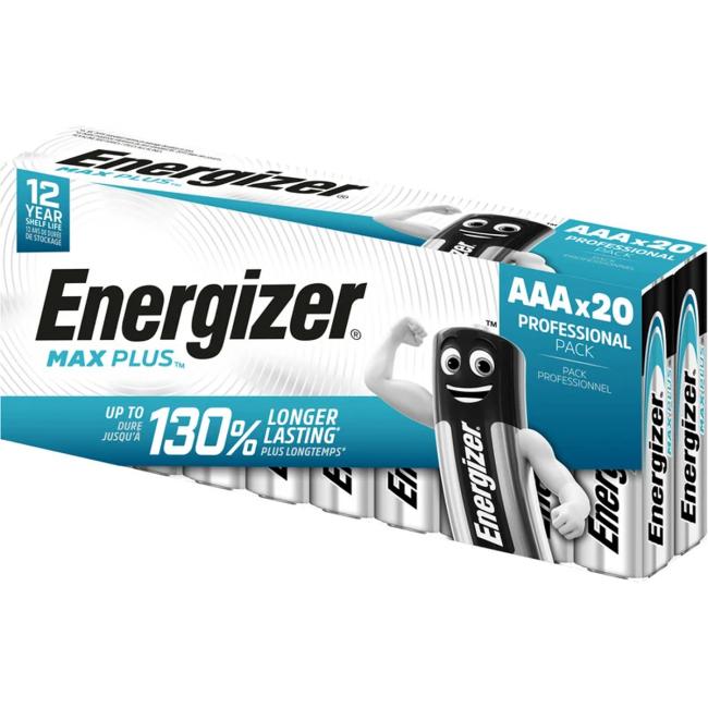 Baterie Energizer Max Plus AAA alkalická mikrotužková 20 ks