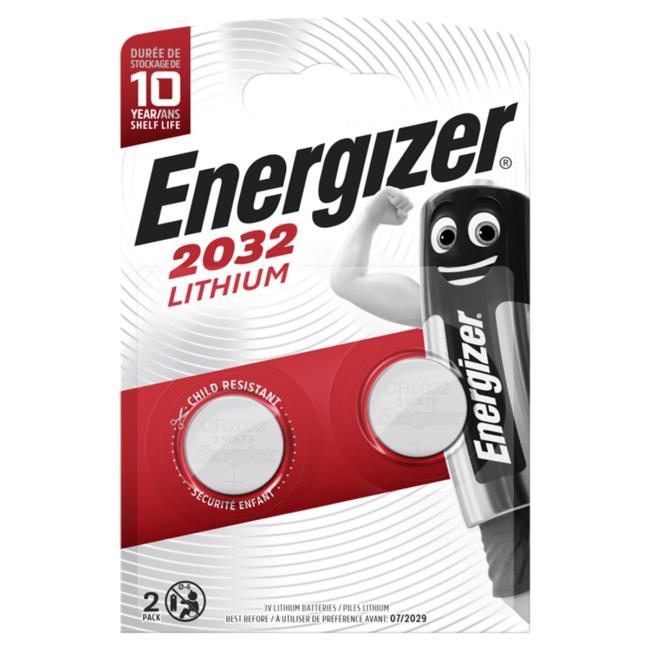 Baterie Energizer CR2032 knoflíková 2ks