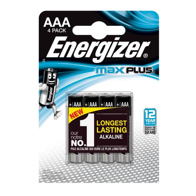 Baterie Energizer mikrotužková Max Plus LR03/4 ks