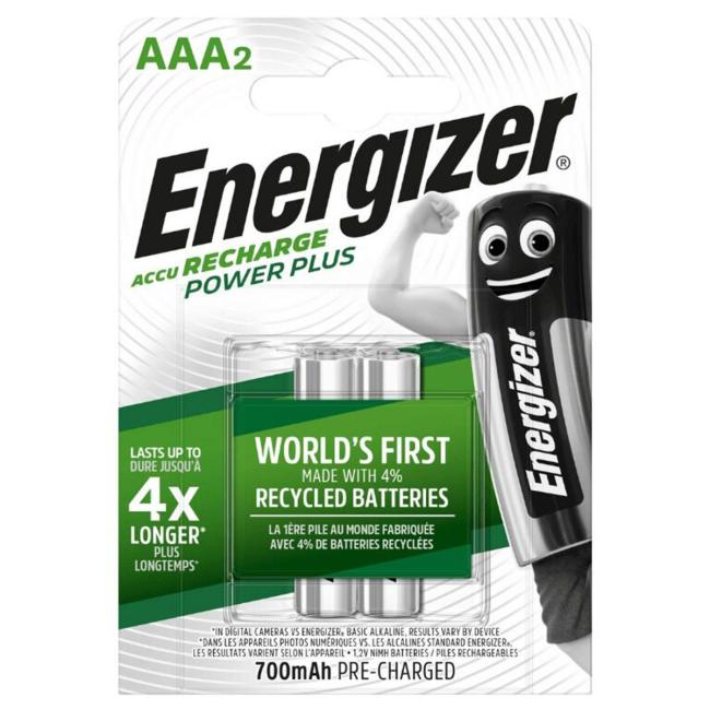 Baterie Energizer mikrotužková nabíjecí 800mAh AAA-HR03 / 2 ks