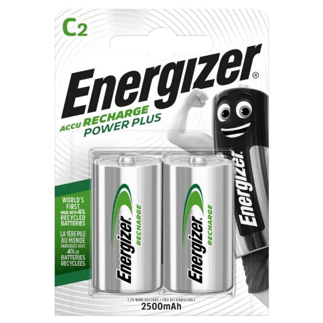 [EN635674] Baterie Energizer malý monočlánek nabíjecí 2500 mAh HR14 / 2 ks