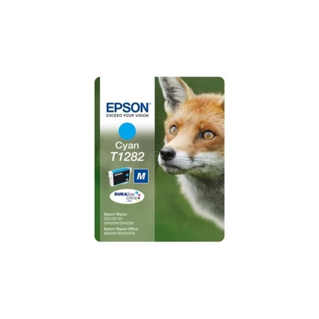 Inkoustová náplň Epson T1282 cyan M pro S22/SX125/SX130/SX235W/SX420W (3,5 ml)