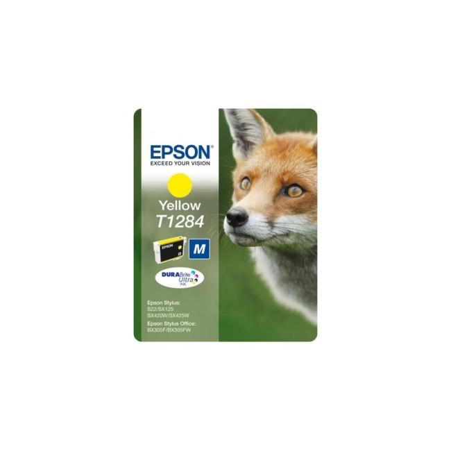 Inkoustová náplň Epson T1284 yellow M pro S22/SX125/SX130/SX235W/SX420W (3,5 ml)