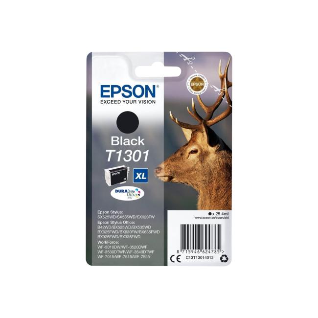 Inkoustová náplň Epson T1301 XL black pro SX525WD/SX620FW (945 str.)