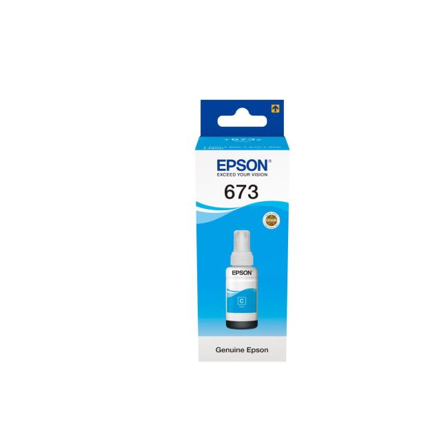 Inkoustová náplň Epson C13T67324A cyan pro L800/L805/L850/L1800 (70 ml)