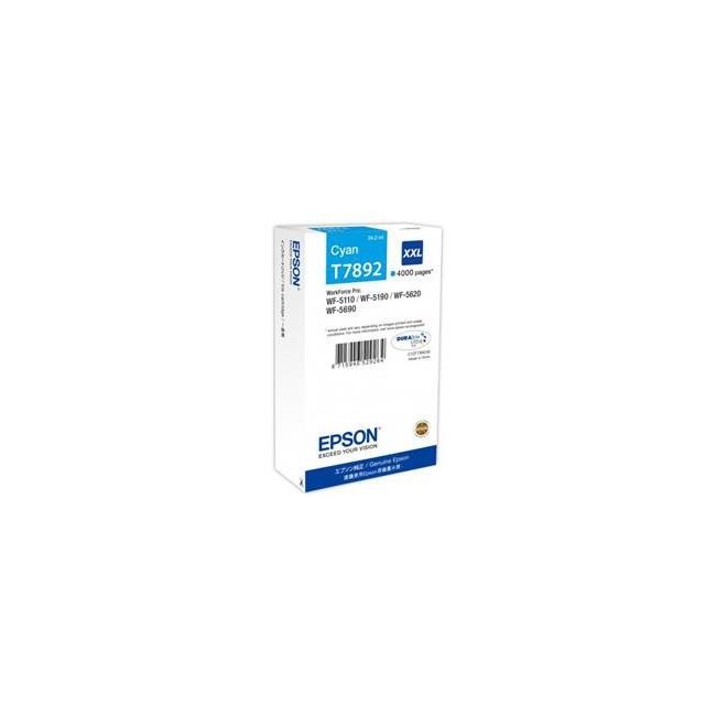 Inkoustová náplň Epson C13T789240 cyan XXL pro WF-5620/5690/5190/5000 (4.000 str.)