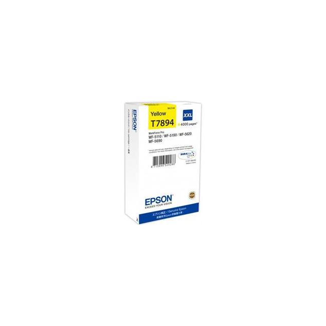 [EP028450] Inkoustová náplň Epson C13T789440 yellow XXL pro WF-5620/5690/5190/5000 (4.000 str.)