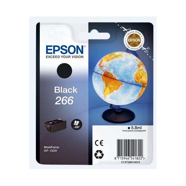 Inkoustová náplň Epson C13T266140 266b black pro WF-100 (5,8 ml)
