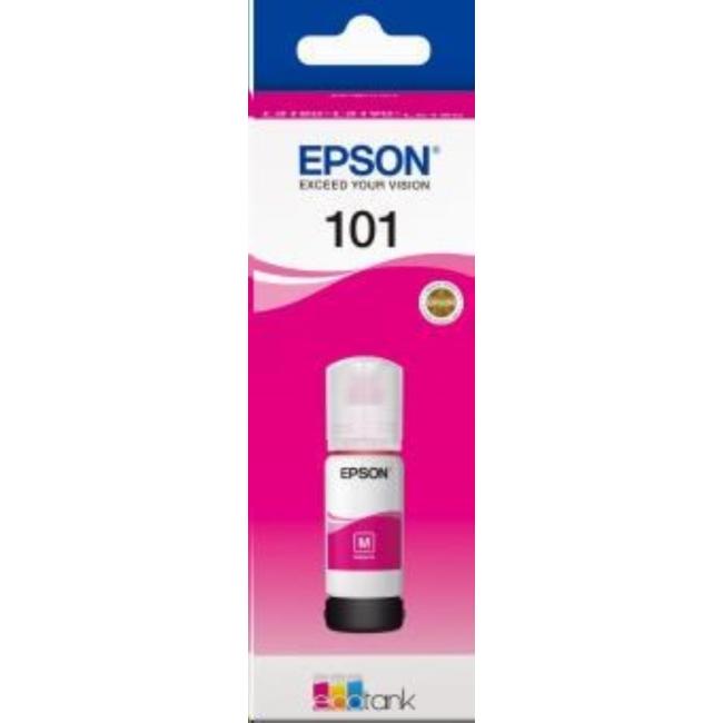 Inkoustová náplň Epson ecoTANK 101 magenta C13T03V34A pro L4150/4160/6160/6170 (6.000 str.)