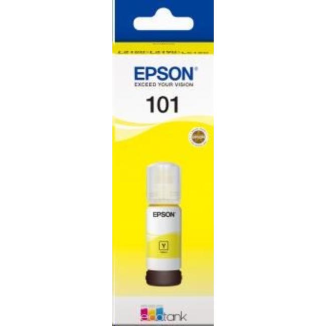 Inkoustová náplň Epson ecoTANK 101 yellow C13T03V44A pro L4150/4160/6160/6170 (6.000 str.)